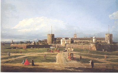 Sforza Castle in Milan by Bernardo Bellotto